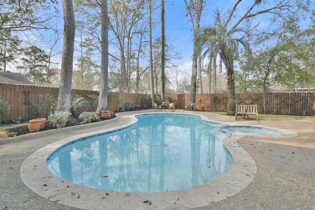 view of pool with a patio