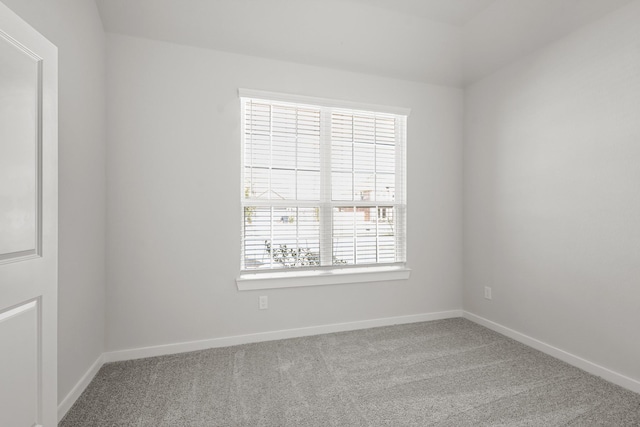 unfurnished room featuring carpet flooring