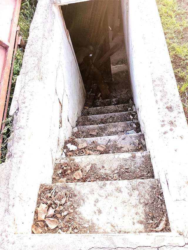 view of stairway