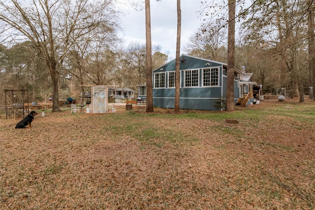 view of rear view of property