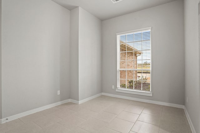 view of tiled empty room