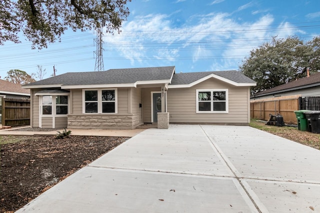 view of ranch-style home