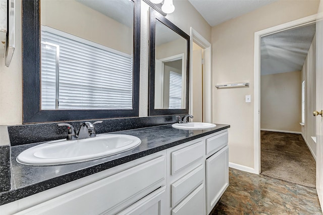 bathroom with vanity