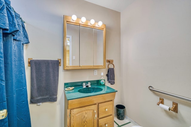 bathroom with vanity