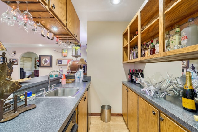 kitchen featuring dishwasher and sink