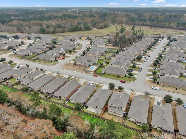 drone / aerial view featuring a residential view