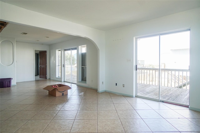 view of tiled empty room