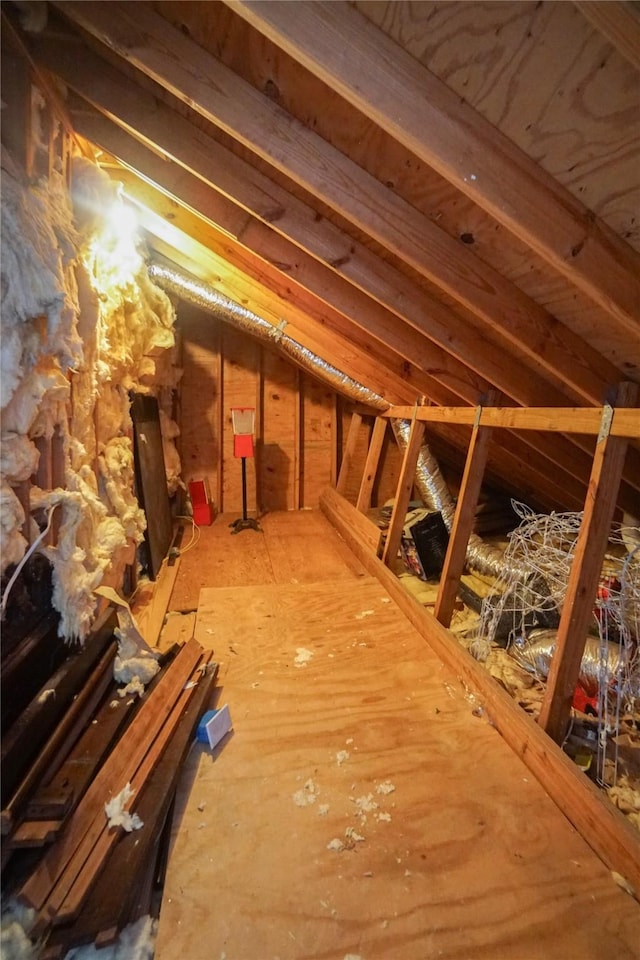 view of attic