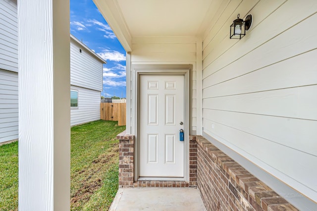 view of property entrance