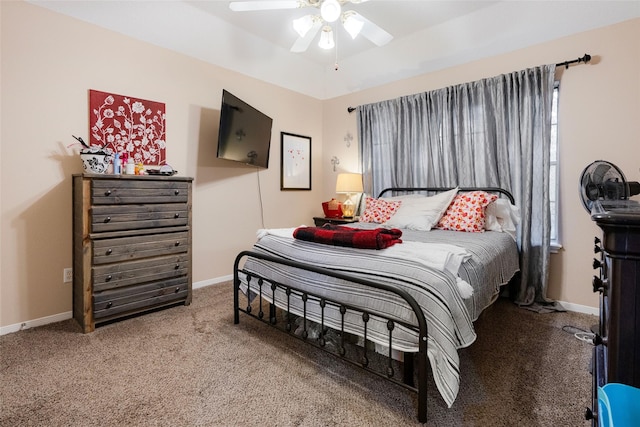 125 Indian Warrior Trl, Lake Jackson, TX 77566 - bedroom with carpet floors and ceiling fan