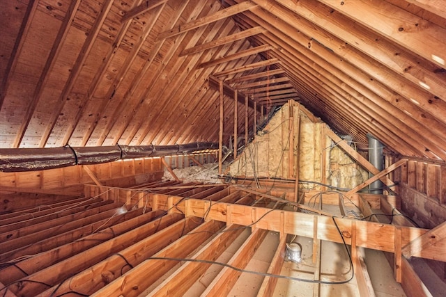 view of attic