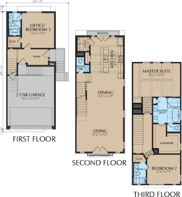 2221 Bevis St, Houston, TX 77008 - view of home floor plan