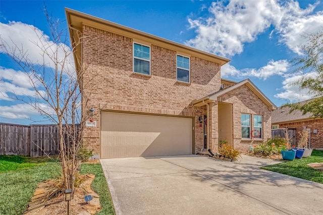 view of front of home featuring a garage