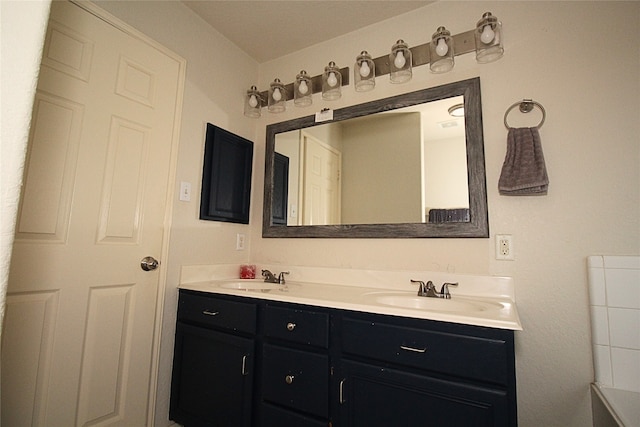 bathroom featuring vanity