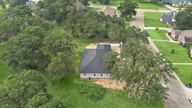 drone / aerial view with a residential view