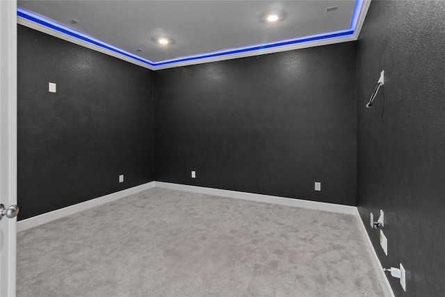 empty room with carpet floors and baseboards