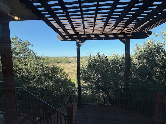 view of patio / terrace featuring a pergola