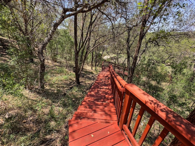1017 Coventry Rd, Spicewood, TX 78669 - view of home's community featuring a forest view