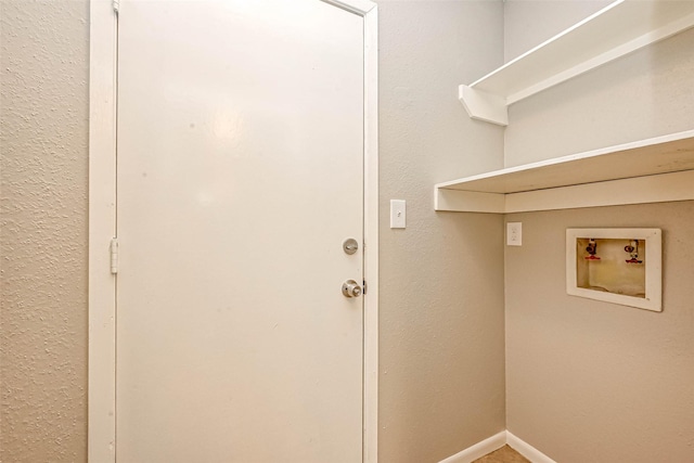 laundry room with hookup for a washing machine