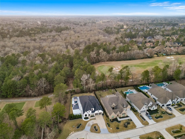 aerial view featuring a residential view