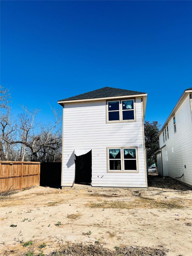 view of back of property