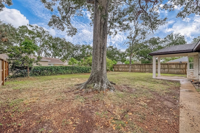 view of yard