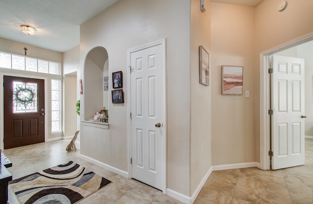 view of foyer entrance