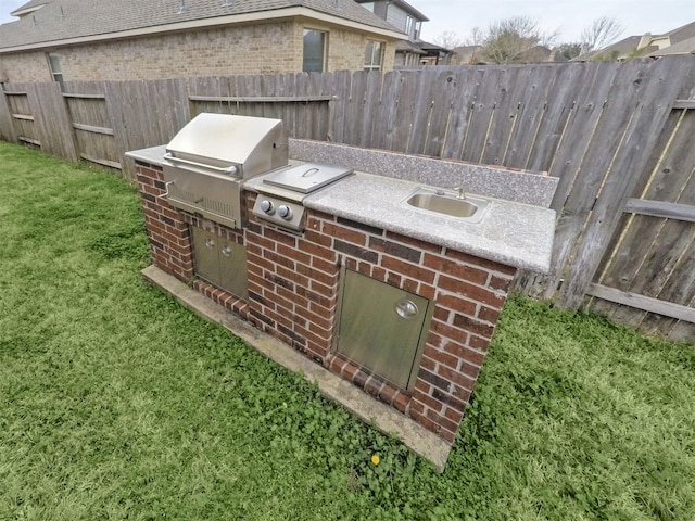 exterior space with sink