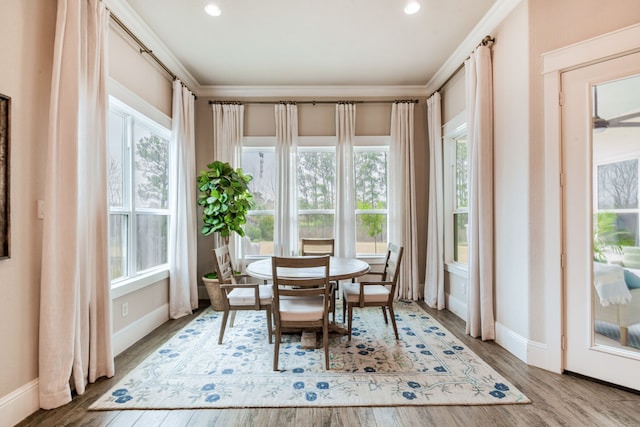 view of sunroom