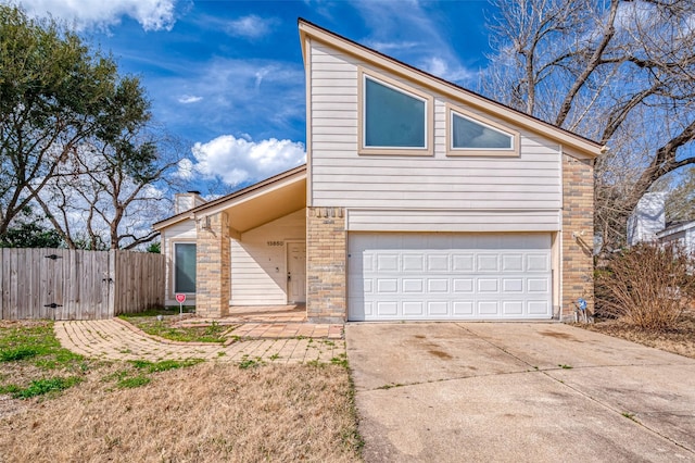 front facade featuring a garage