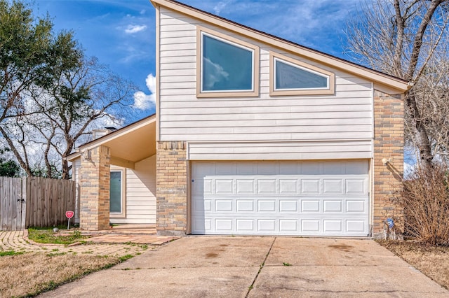 front of property featuring a garage