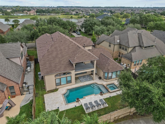 birds eye view of property