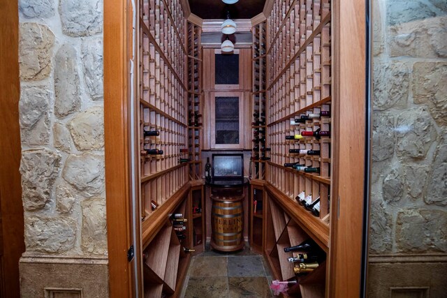 view of wine room