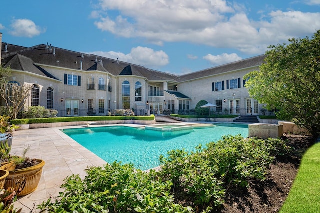 view of pool with a patio