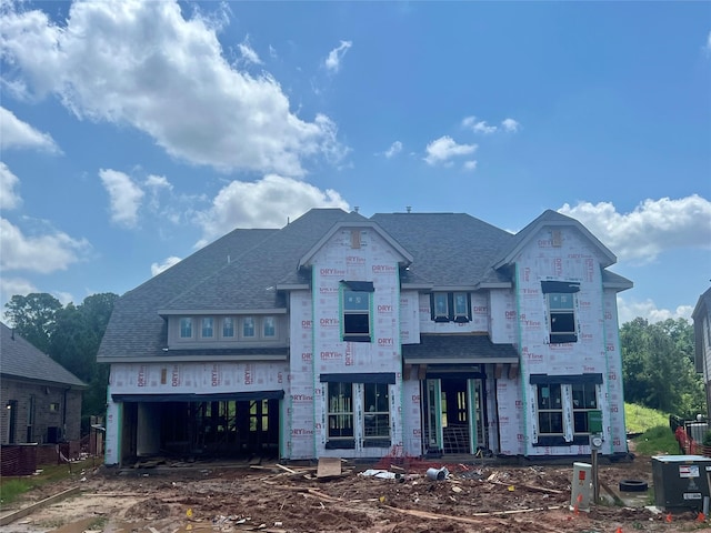 278 Peninsula Point Dr, Montgomery, TX 77356 - property in mid-construction with central AC, roof with shingles, and an attached garage