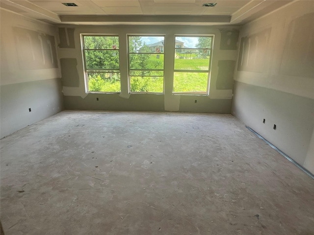 278 Peninsula Point Dr, Montgomery, TX 77356 - unfurnished room featuring healthy amount of natural light and unfinished concrete flooring
