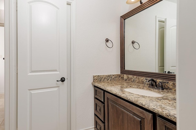 bathroom with vanity