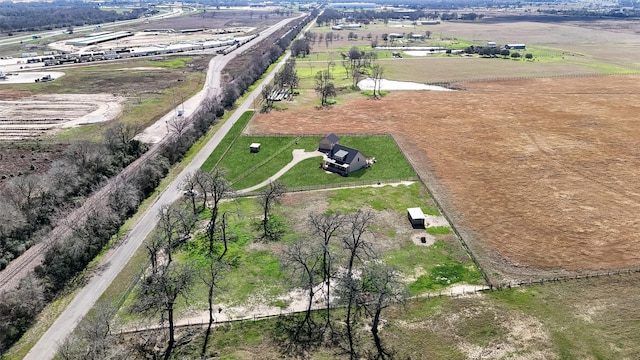 drone / aerial view featuring a rural view