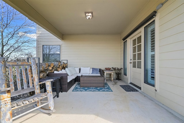 view of patio / terrace featuring outdoor lounge area