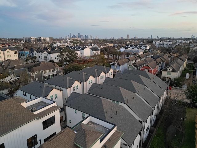 drone / aerial view featuring a residential view