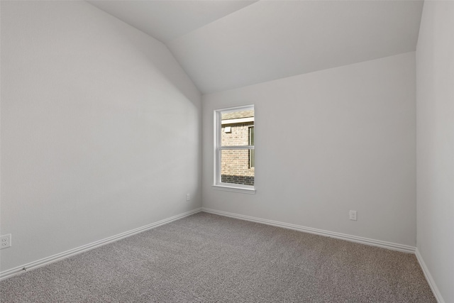 27603 Beachside Arbor Dr, Katy, TX 77493 - carpeted spare room with lofted ceiling and baseboards