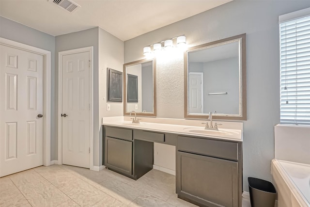 bathroom with vanity