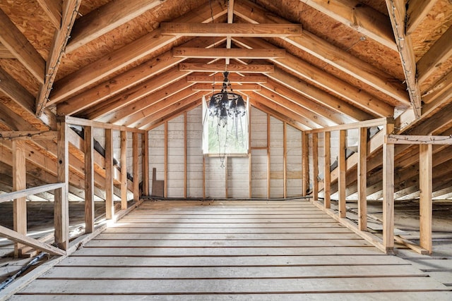 view of attic