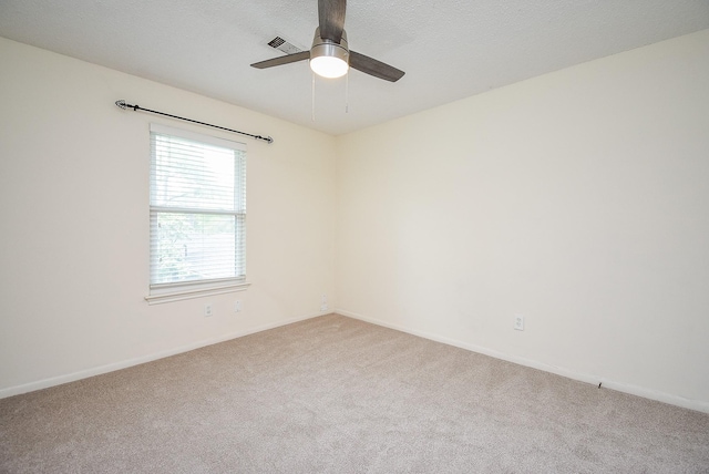 19431 Joanleigh Dr, Spring, TX 77388 - spare room with visible vents, carpet flooring, baseboards, and ceiling fan
