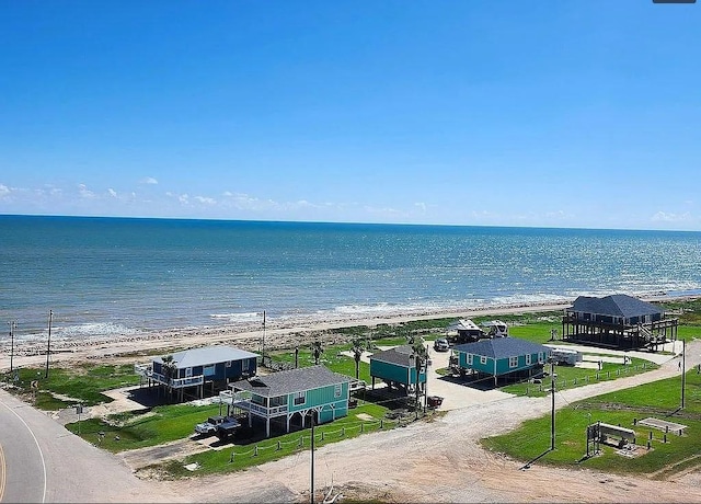 water view with a view of the beach