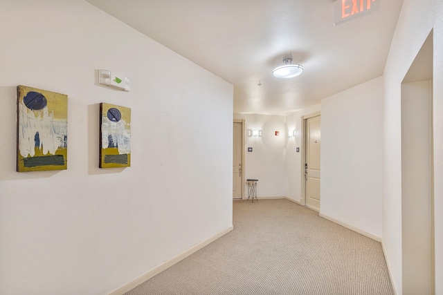 505 Jackson Hill St S Unit 108, Houston, TX 77007 - hall with light carpet and baseboards