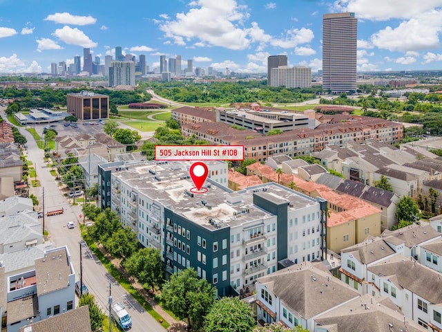 505 Jackson Hill St S Unit 108, Houston, TX 77007 - drone / aerial view of a skyline view