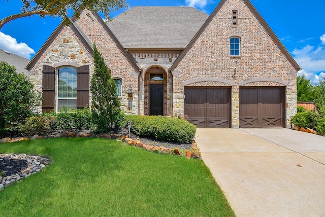 view of front of property with a front yard