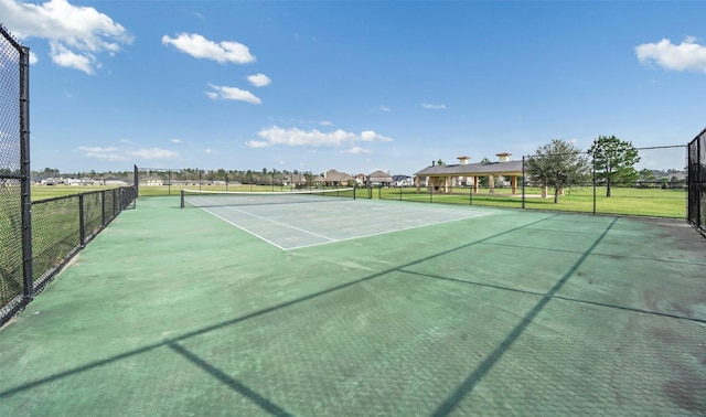 view of tennis court