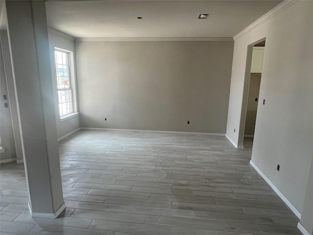 286 Peninsula Point Dr, Montgomery, TX 77356 - empty room with crown molding and light wood finished floors